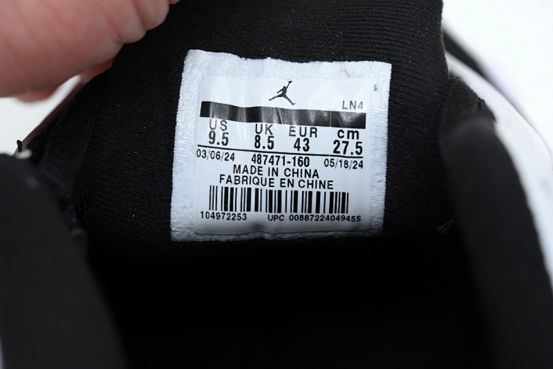 【DA0CK】黑白熊猫 乔丹14代篮球鞋 487471-160 Air Jordan 14 Retro 'Black Toe'