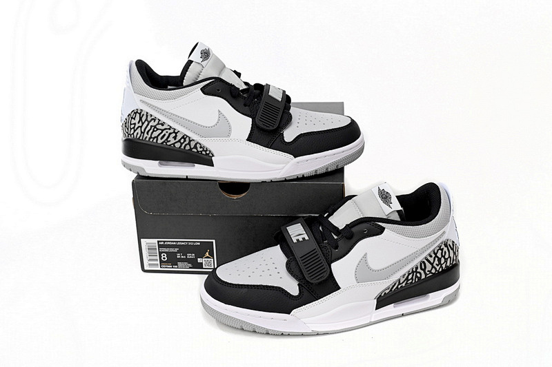 【BA7DB】白黑烟灰 耐克312休闲运动篮球鞋 CD7069-105 Air Jordan AJ312 White And Black Soot
