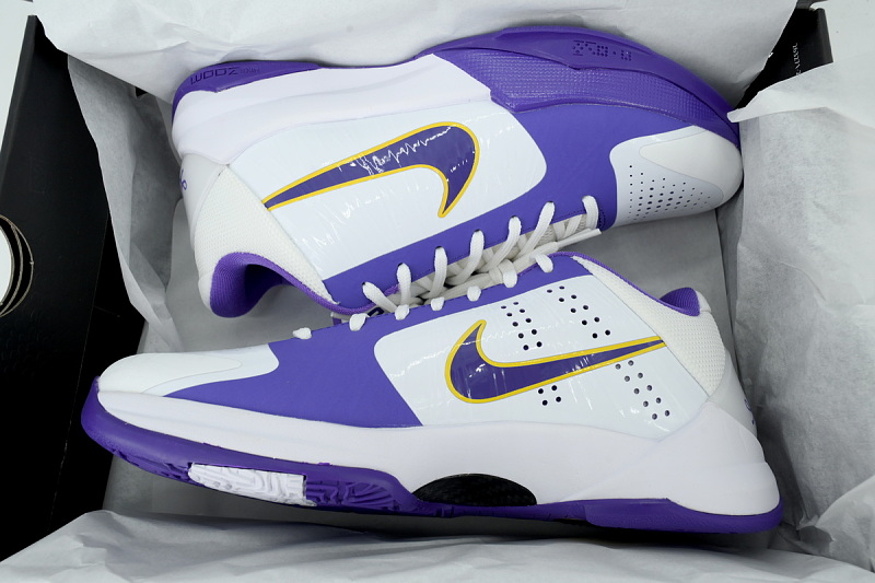 【CA3S2】白紫 S2版本科比5代篮球鞋 IM0557-102 Jalen Brunson x Nike Zoom Kobe 5 Protro White Purple