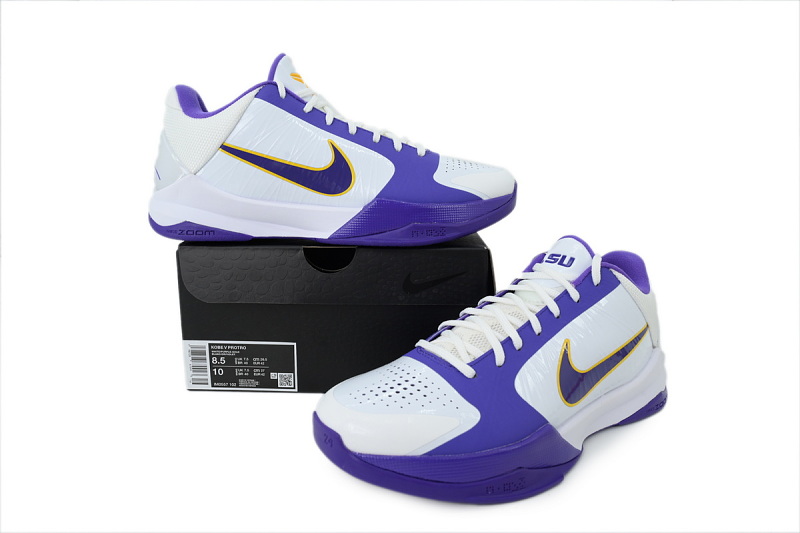 【CA3S2】白紫 S2版本科比5代篮球鞋 IM0557-102 Jalen Brunson x Nike Zoom Kobe 5 Protro White Purple