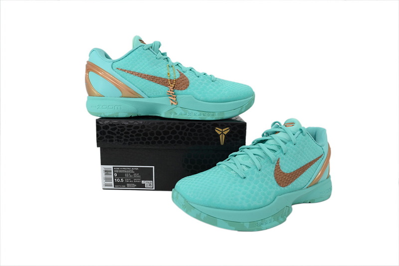 【FH5H1】蒂芙尼 H12版本科比6代篮球鞋 IQ5774-300 Jalen Brunson x Zoom Kobe 6 Protro 'Statue of Liberty'