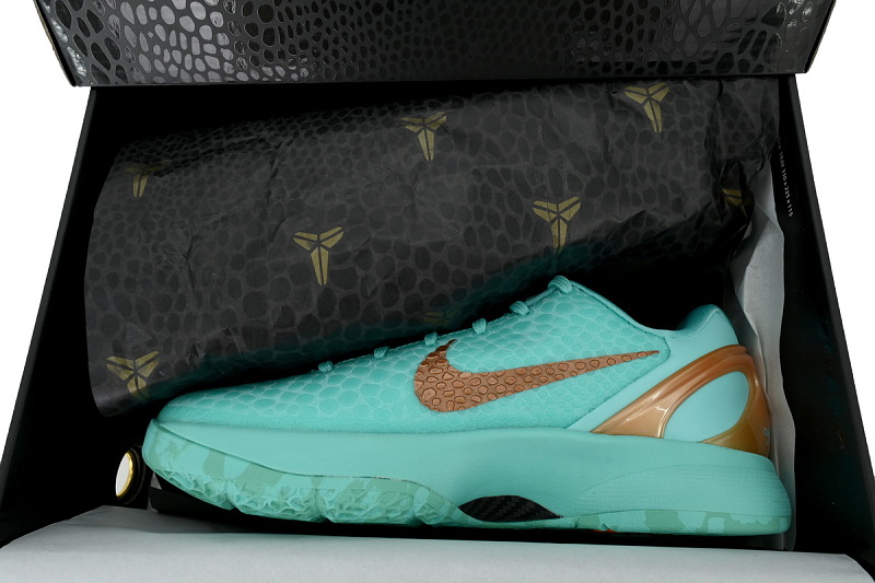 【FH5H1】蒂芙尼 H12版本科比6代篮球鞋 IQ5774-300 Jalen Brunson x Zoom Kobe 6 Protro 'Statue of Liberty'