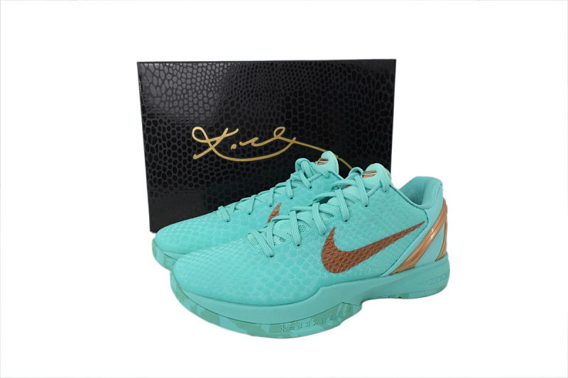 【FH5H1】蒂芙尼 H12版本科比6代篮球鞋 IQ5774-300 Jalen Brunson x Zoom Kobe 6 Protro 'Statue of Liberty'