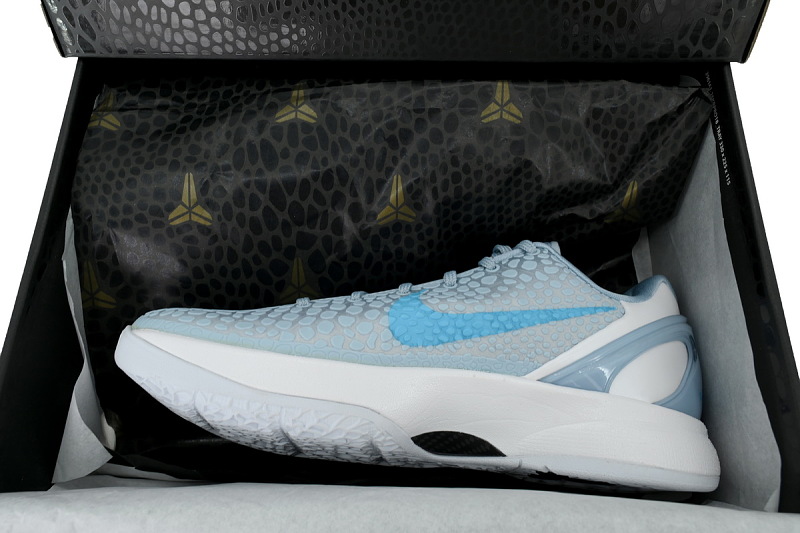 【FH5H1】冰蓝 H12版本科比6代篮球鞋 IQ3672-400 Caitlin Clark x Zoom Kobe 6 Protro 'Light Armory Blue'
