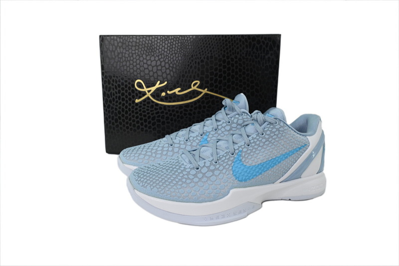 【FH5H1】冰蓝 H12版本科比6代篮球鞋 IQ3672-400 Caitlin Clark x Zoom Kobe 6 Protro 'Light Armory Blue'