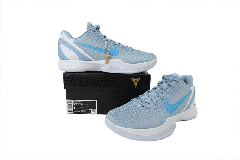 【FH5H1】冰蓝 H12版本科比6代篮球鞋 IQ3672-400 Caitlin Clark x Zoom Kobe 6 Protro 'Light Armory Blue'