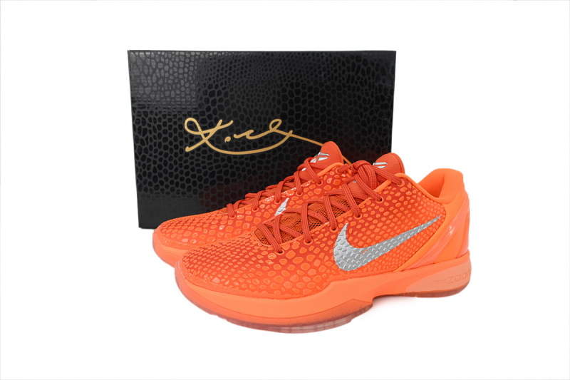 【FH5H1】橙银 H12版本科比6代篮球鞋 IH1871-800 Nike Zoom Kobe 6 Protro 'WNBA'