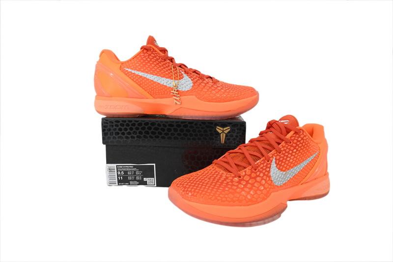 【FH5H1】橙银 H12版本科比6代篮球鞋 IH1871-800 Nike Zoom Kobe 6 Protro 'WNBA'
