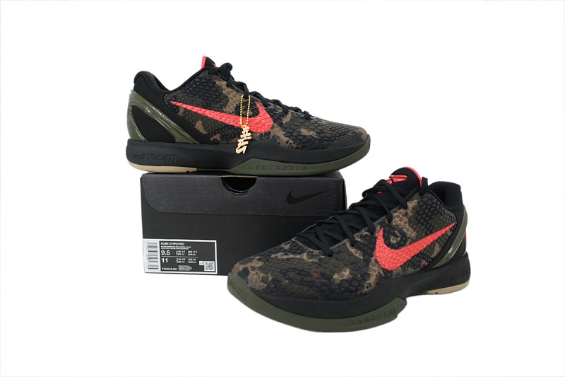 【FH5H1】迷彩 H12版本科比6代篮球鞋 FQ3546-001 Nike Zoom Kobe 6 Protro 'Italian Camo'