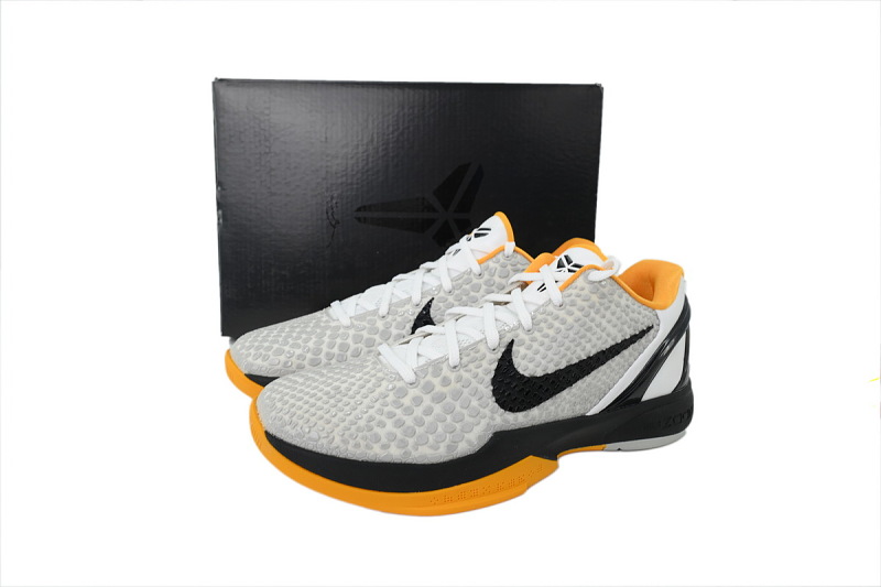 【FH5H1】季后赛 H12版本科比6代篮球鞋 CW2190-100 Nike Kobe 6 Protro “White Del Sol”