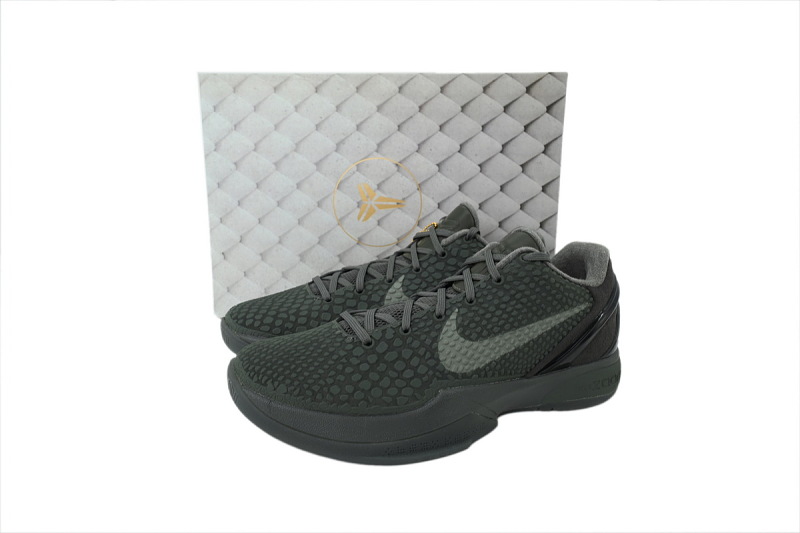 【FH5H1】暗灰色 H12版本科比6代篮球鞋 869457-007 Nike Zoom Kobe 6 'Fade To Black'