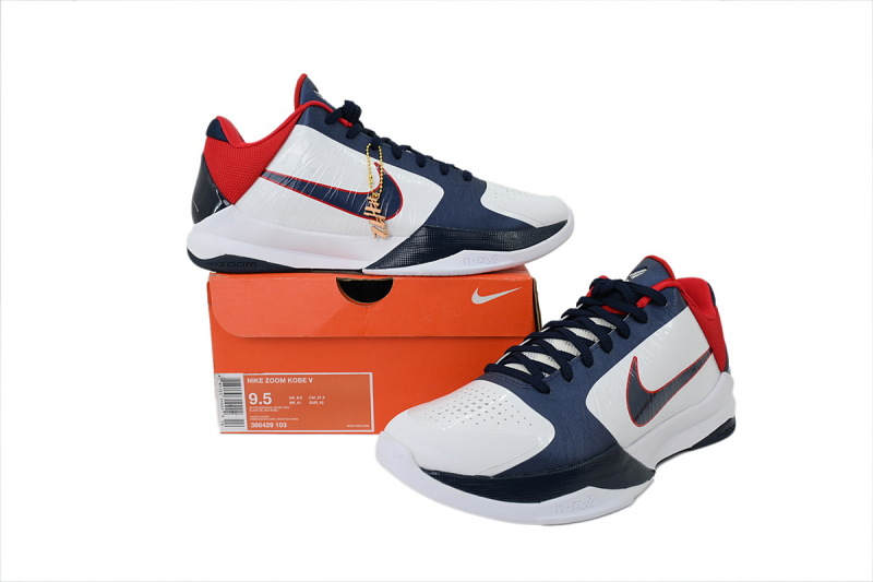 【FH0H1】蓝白 H12版本科比5代篮球鞋 386430-103 Nike Zoom Kobe 5 XDR 'USA'