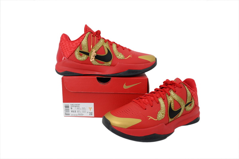 【FH0H1】红蛇 H12版本科比5代篮球鞋 HF5182-600 Nike Zoom Kobe 5 Protro 'Year of the Mamba - University Red'
