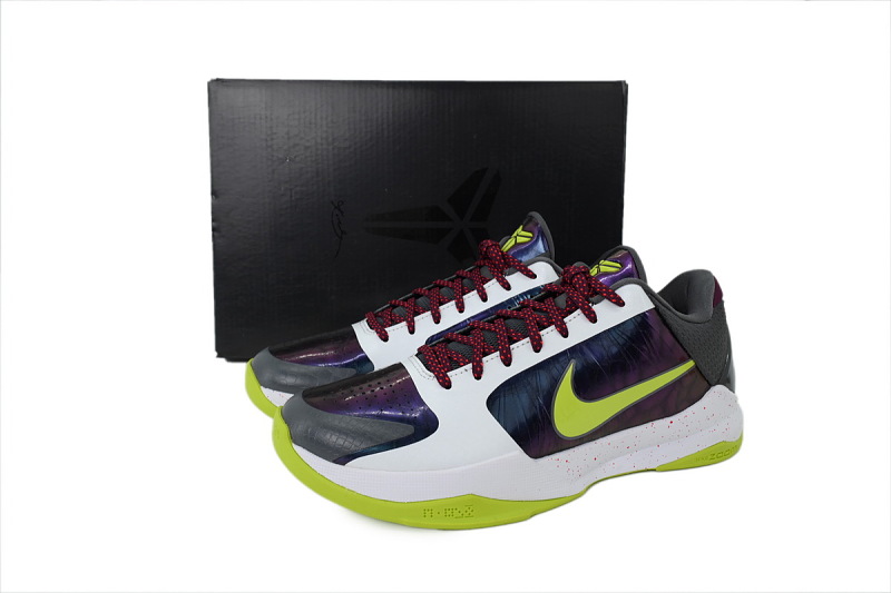 【FH5H1】白灰 H12版本科比5代篮球鞋 CD4991-100 Zoom Kobe 5 Protro 'Chaos'