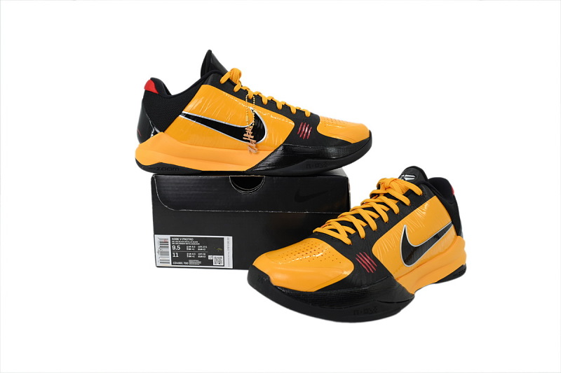 【FH5H1】李小龙黄色 H12版本科比5代篮球鞋 CD4991-700 Zoom Kobe 5 Protro ‘Bruce Lee’