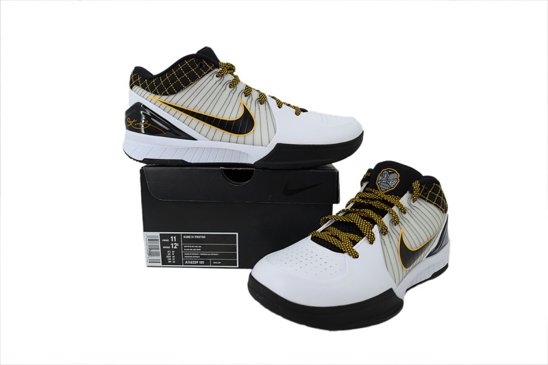 yupoo_356533_6df26289.jpg 【FH5H1】白黑黄 H12版本科比4代篮球鞋 AV6339-101 Nike Zoom Kobe 4 Protro "Del Sol"