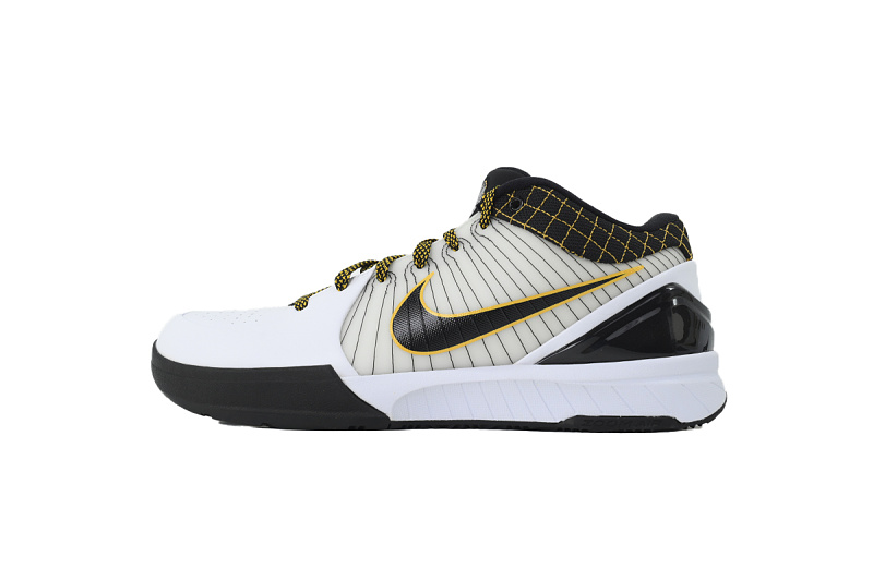 【FH5H1】白黑黄 H12版本科比4代篮球鞋 AV6339-101 Nike Zoom Kobe 4 Protro "Del Sol"