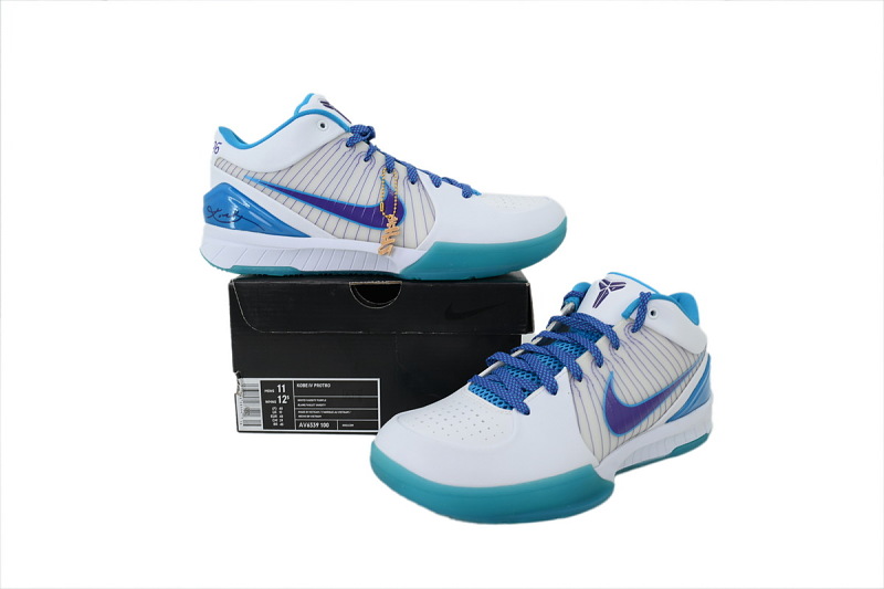 【FH5H1】湖水蓝 H12版本科比4代篮球鞋 AV6339-100 Nike Zoom Kobe 4 Protro “Draft Day”