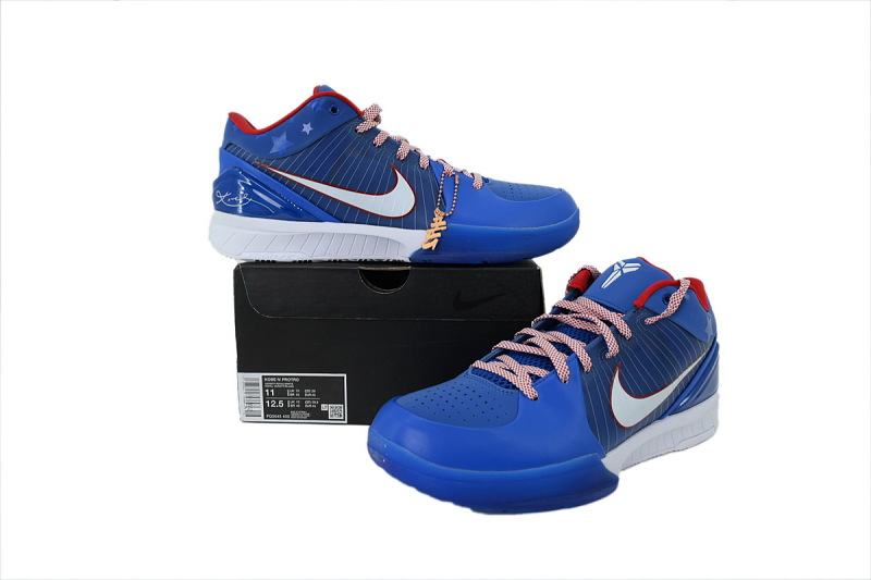 【FH5H1】白蓝红 H12版本科比4代篮球鞋 FQ3545-400 Nike Kobe 4 Protro "Philly"