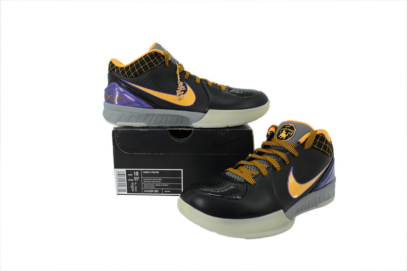 【FH5H1】黑黄 H12版本科比4代篮球鞋 AV6339-001 Nike Zoom Kobe 4 Protro "Carpe Diem"