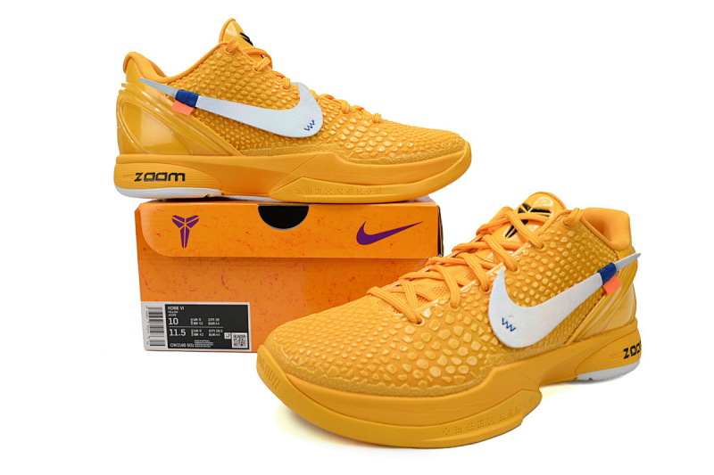 【DA7S2】OW黄 S2版本科比6代篮球鞋 CW2190-501 Zoom Kobe 6 Protro 'Mambacita'
