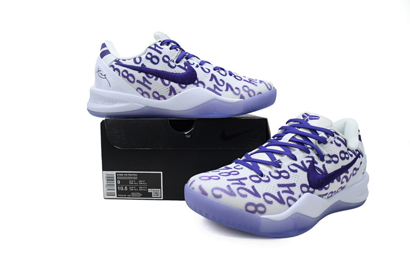 【CA3S2】白紫 S2版本科比8代篮球鞋 FQ3549-100 Nike Kobe 8 Protro 'Court Purple'