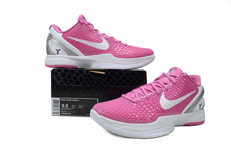 【CA3S2】乳腺癌 S2版本科比6代篮球鞋 429659-601 Nike Zoom Kobe 6 Kay Yow Think Pink