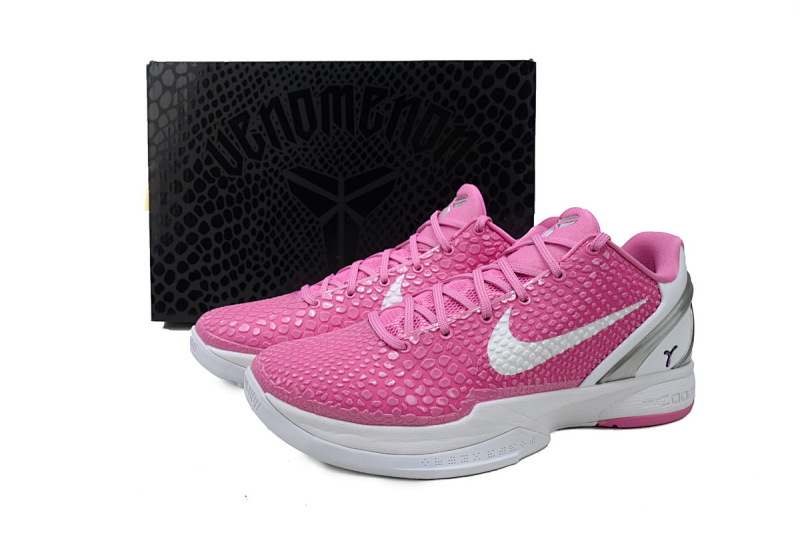 【CA3S2】乳腺癌 S2版本科比6代篮球鞋 429659-601 Nike Zoom Kobe 6 Kay Yow Think Pink