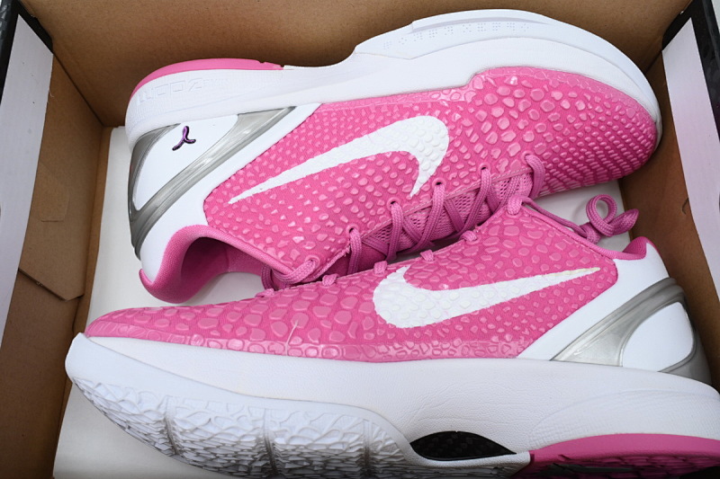 【CA3S2】乳腺癌 S2版本科比6代篮球鞋 429659-601 Nike Zoom Kobe 6 Kay Yow Think Pink