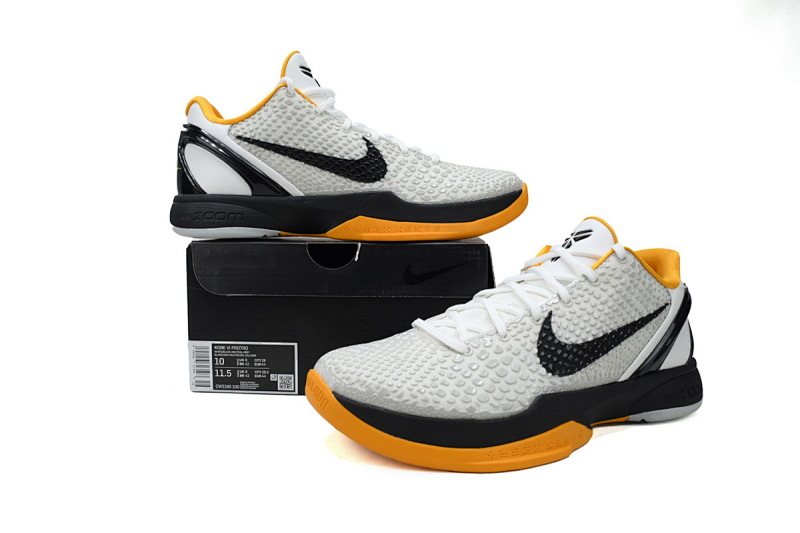 【CA3S2】季后赛 S2版本科比6代篮球鞋 CW2190-100 Nike Kobe 6 Protro “White Del Sol”
