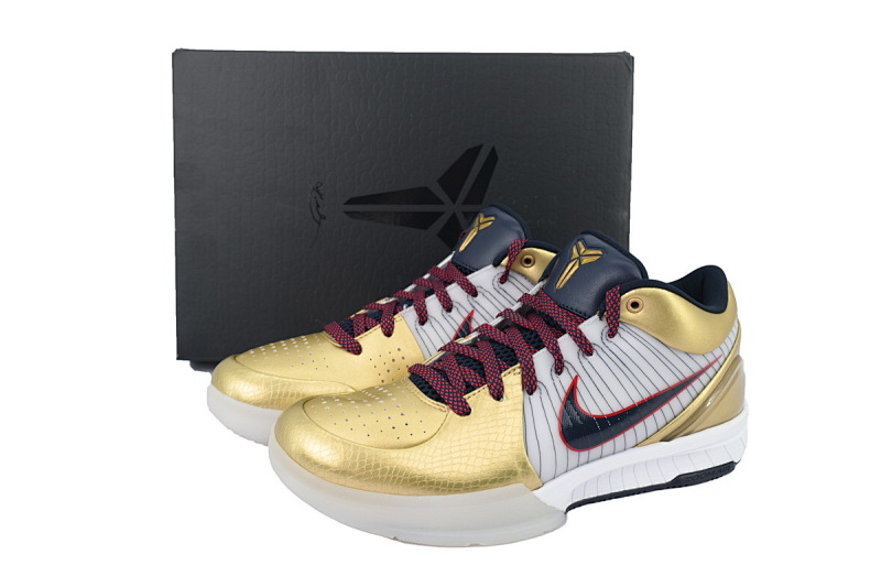 【CA3S2】白黑金 S2版本科比4代篮球鞋 FQ3544-100 Zoom Kobe 4 Protro 'Gold Medal'