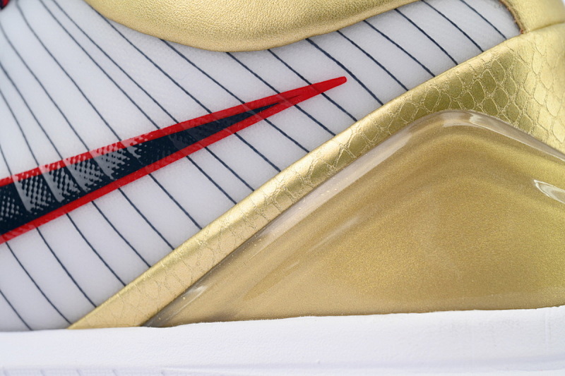 【CA3S2】白黑金 S2版本科比4代篮球鞋 FQ3544-100 Zoom Kobe 4 Protro 'Gold Medal'