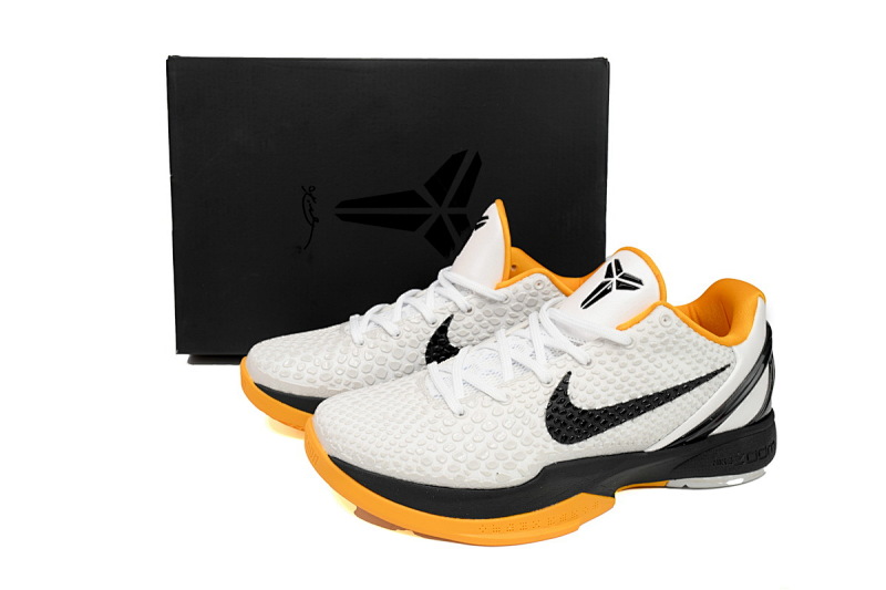 【CN0TS】黑白黄 耐克运动鞋科比6代篮球鞋 CW2190-100 Nike Kobe 6 Protro “White Del Sol”