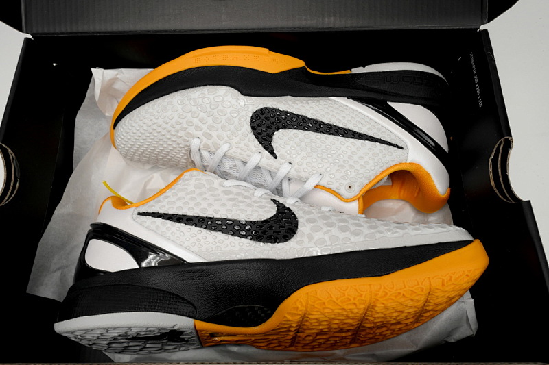 【CN0TS】黑白黄 耐克运动鞋科比6代篮球鞋 CW2190-100 Nike Kobe 6 Protro “White Del Sol”