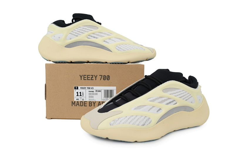 【DA0LW】4980白色 LW版阿迪达斯椰子700V3 FW4980 Adidas Yeezy 700 V3 'Azael'