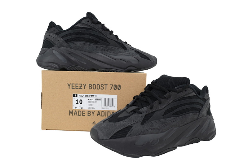 【DA7LW】6684小方黑  LW版阿迪达斯椰子700V2 FU6684  Yeezy Boost 700 V2“Vanta”