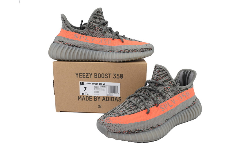 【DA1LW】灰橘星1229 阿迪达斯 LW版巴斯夫椰子350 V2 GW1229 adidas Yeezy Boost 350 V2 Beluga Reflective