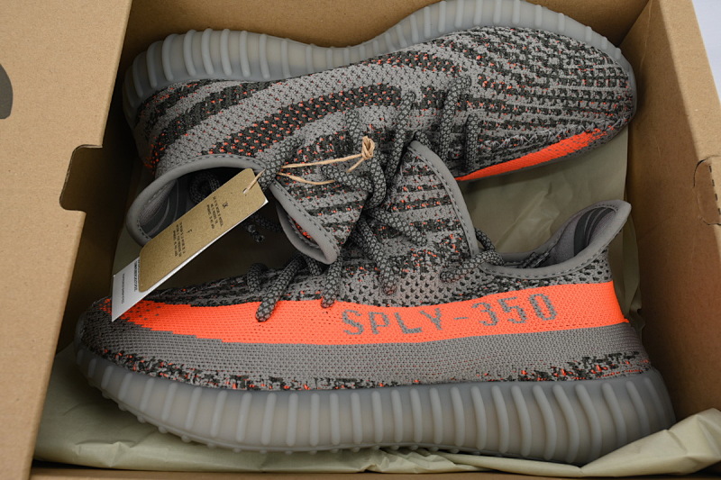 【DA1LW】灰橘星1229 阿迪达斯 LW版巴斯夫椰子350 V2 GW1229 adidas Yeezy Boost 350 V2 Beluga Reflective