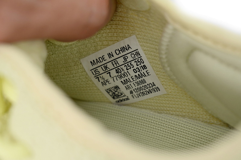 【DA7LW】奶油黄36980 阿迪达斯 LW版巴斯夫椰子350 V2 F36980 Adidas Yeezy 350 Boost V2 “Butter”