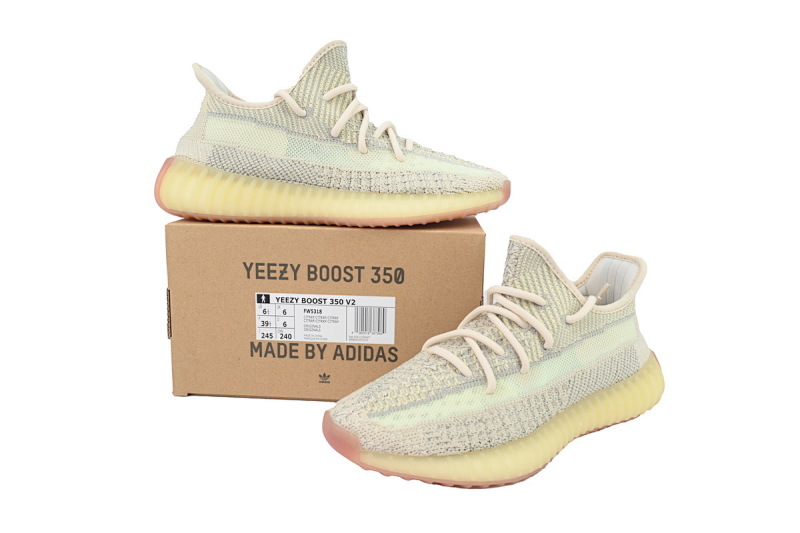 【DA1LW】天鹅满星5318 阿迪达斯 LW版巴斯夫椰子350 V2 FW5318 Adidas Yeezy 350 Boost V2 "Citrin Reflective"