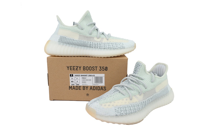 【DA1LW】泛蓝满天星5317 阿迪达斯 LW版巴斯夫椰子350 V2 FW5317 Adidas Yeezy 350 Boost V2 "Cloud White Reflective"