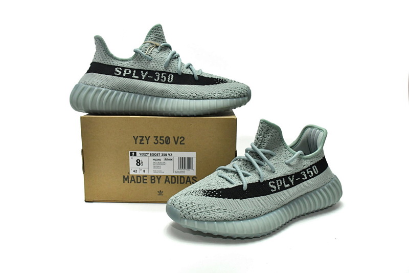【AA1AH】月绿2060 本地版阿迪达斯椰子350二代 本地真爆米花 HQ2060 adidas Yeezy 350 V2 Jade Ash