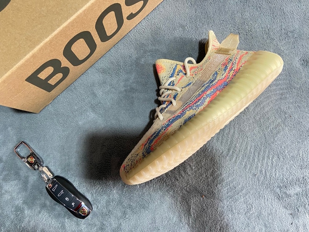 【AA1AH】比斯黄3773   本地版阿迪达斯椰子350二代真爆米花  GW3773 adidas Yeezy Boost 350 V2 MX Oat