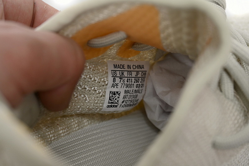 【AA1AH】白极光 温变3438 本地版阿迪达斯椰子350二代真爆米花  GY3438 Adidas Yeezy Boost 350 V2 Light UV Sensitive