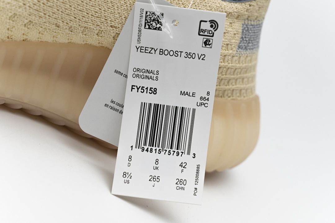 【AB1AH】灰蓝星 5158   本地版阿迪达斯椰子350二代真爆米花 FY5158 adidas Yeezy Boost 350 V2 “Linen