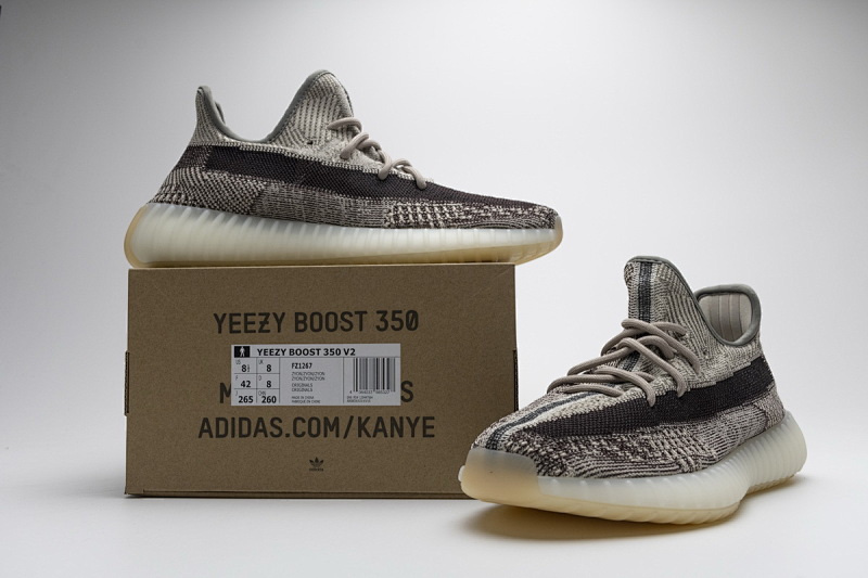 【AB1AH】石墨灰1267   阿迪达斯椰子350二代 本地真爆米花 FZ1267 adidas Yeezy Boost 350 V2 “Zyon”Real Boost