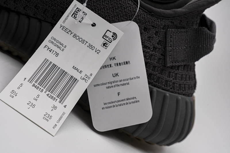 【AB1AH】生胶星4176   阿迪达斯椰子350二代 本地真爆米花 FY4176 adidas Yeezy Boost 350 V2 Cinder Reflective Real Boost