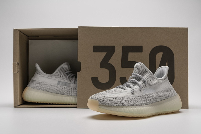 【AB1AH】灰满天星4349  阿迪达斯椰子350二代 本地真爆米花 FX4349 adidas Yeezy Boost 350 V2 “Yeshaya Reflective”Real Boost