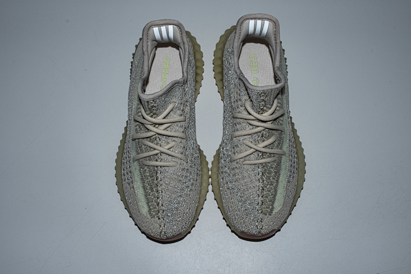 【AB1AH】天鹅白星5318  本地版真爆米花 椰子Adidas Yeezy 350 Boost V2 "Citrin Reflective" FW5318