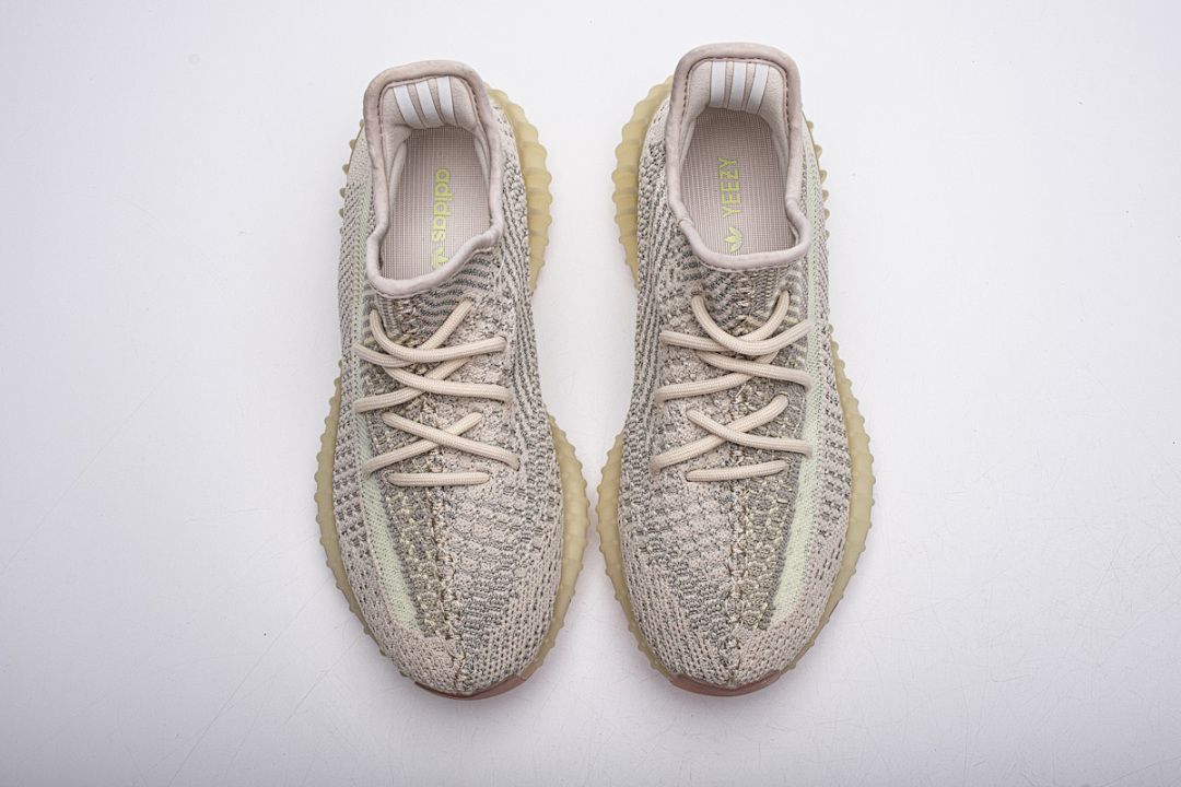 【AB1AH】天鹅白星5318  本地版真爆米花 椰子Adidas Yeezy 350 Boost V2 "Citrin Reflective" FW5318